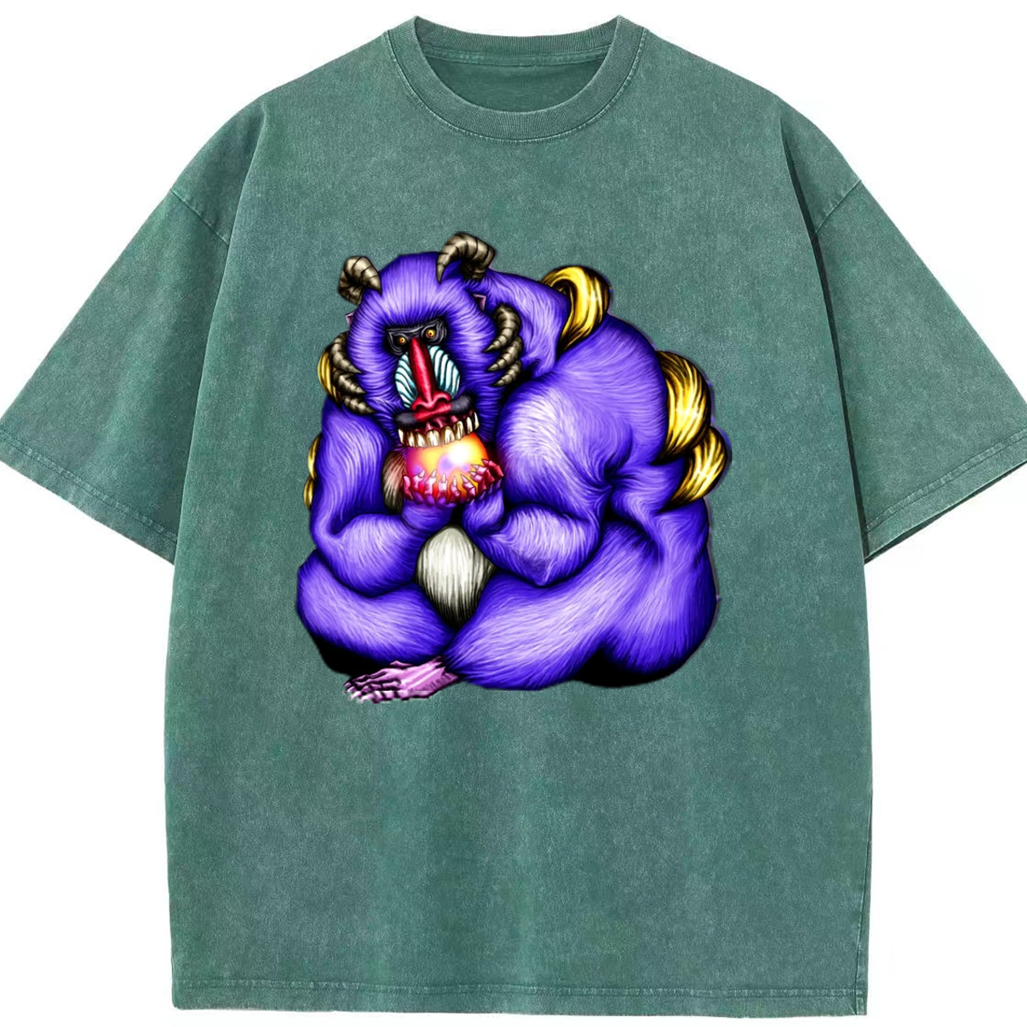 （画像用） 遊☆戯☆王 Yu-Gi-Oh! 綿100% ヴィンテージ風 半袖Tシャツ（フロントプリント）